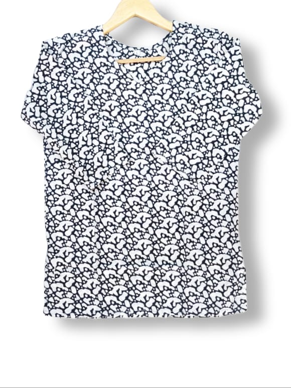 PRINTED COTTON SHORT KURTI